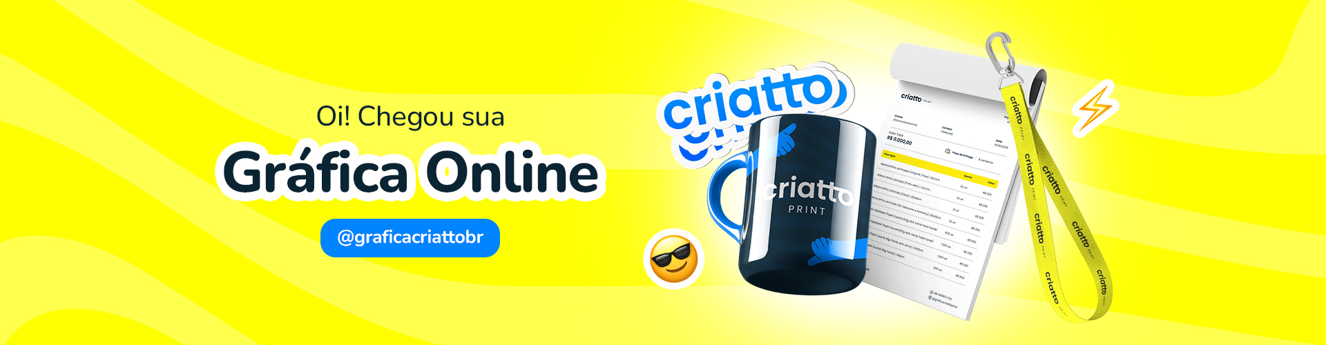 Chegou sua gráfica online - Criatto Print